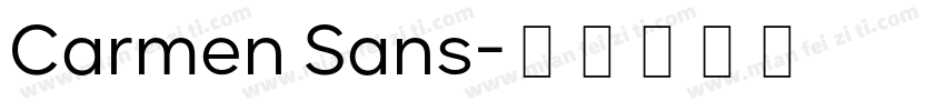 Carmen Sans字体转换